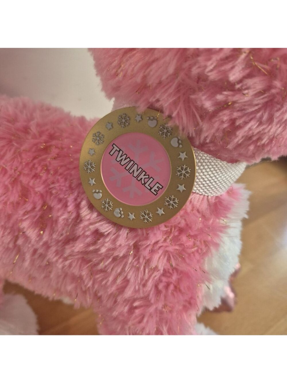 Build-A-Bear Workshop Twinkle Sparkle Pink Plush Reindeer 14" Plush - Picture 3 of 9